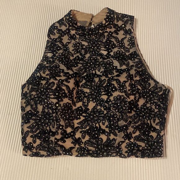 Jodi Kristopher 2 Piece Homecoming Dance Party Halter Dress Size 7 - Picture 3 of 10